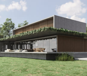 Casa construida no Parkway